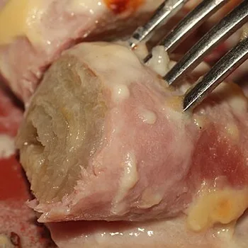 Belgian Chicory Gratin with Turkey Ham
