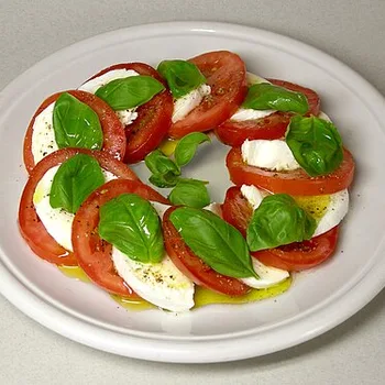 Caprese salade met mozzarella