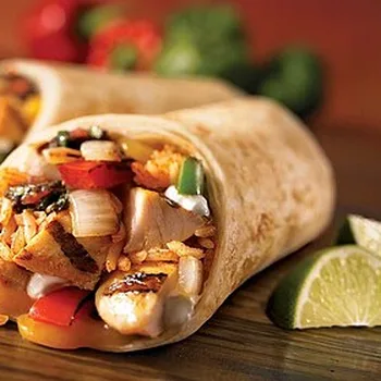 Kip burrito met bonen