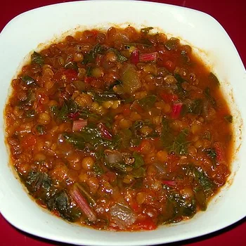 Lentil & Swiss Chard Sour Stew (Sitti Zbaqi)