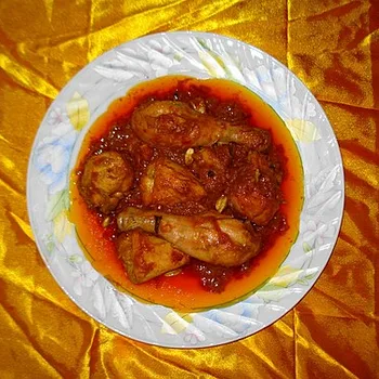 دجاج كورما المعتدل بصلصة الكاجو واللبن والقشطة